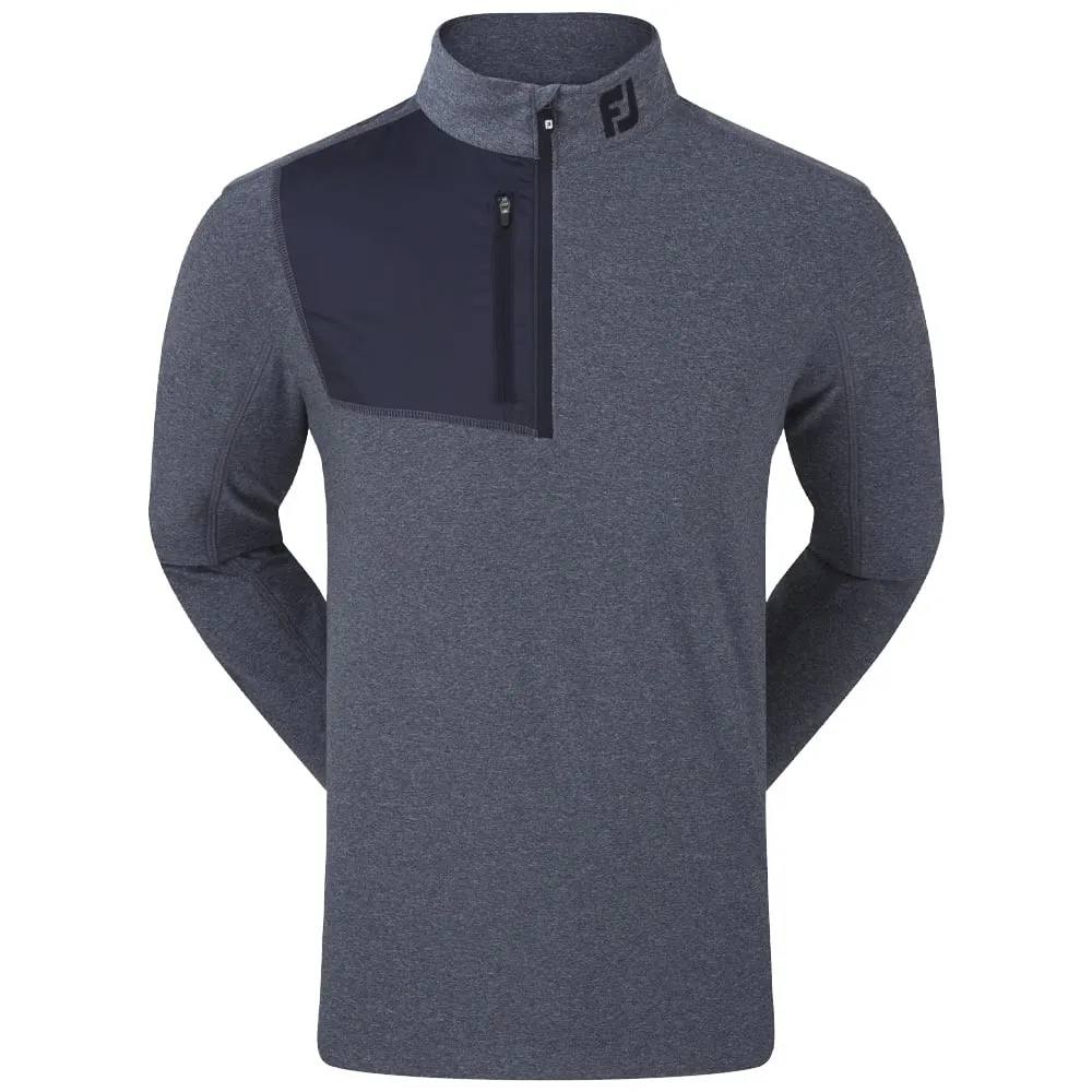 FootJoy Heather Chill-Out XP 1/2 Zip Pullover - Heather Navy