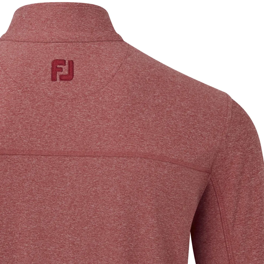 FootJoy Heather Chill-Out XP 1/2 Zip Pullover - Heather Tonal Red