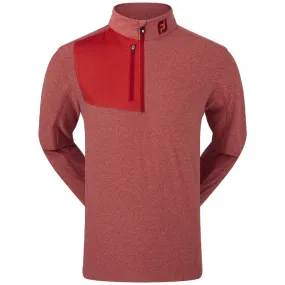 FootJoy Heather Chill-Out XP 1/2 Zip Pullover - Heather Tonal Red