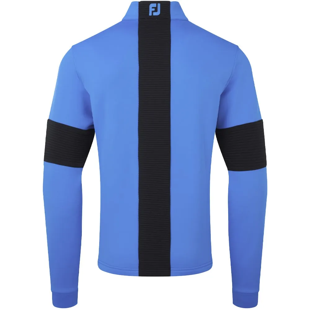 FootJoy Ribbed Chill-Out XP 1/2 Zip Pullover - Sapphire/Black