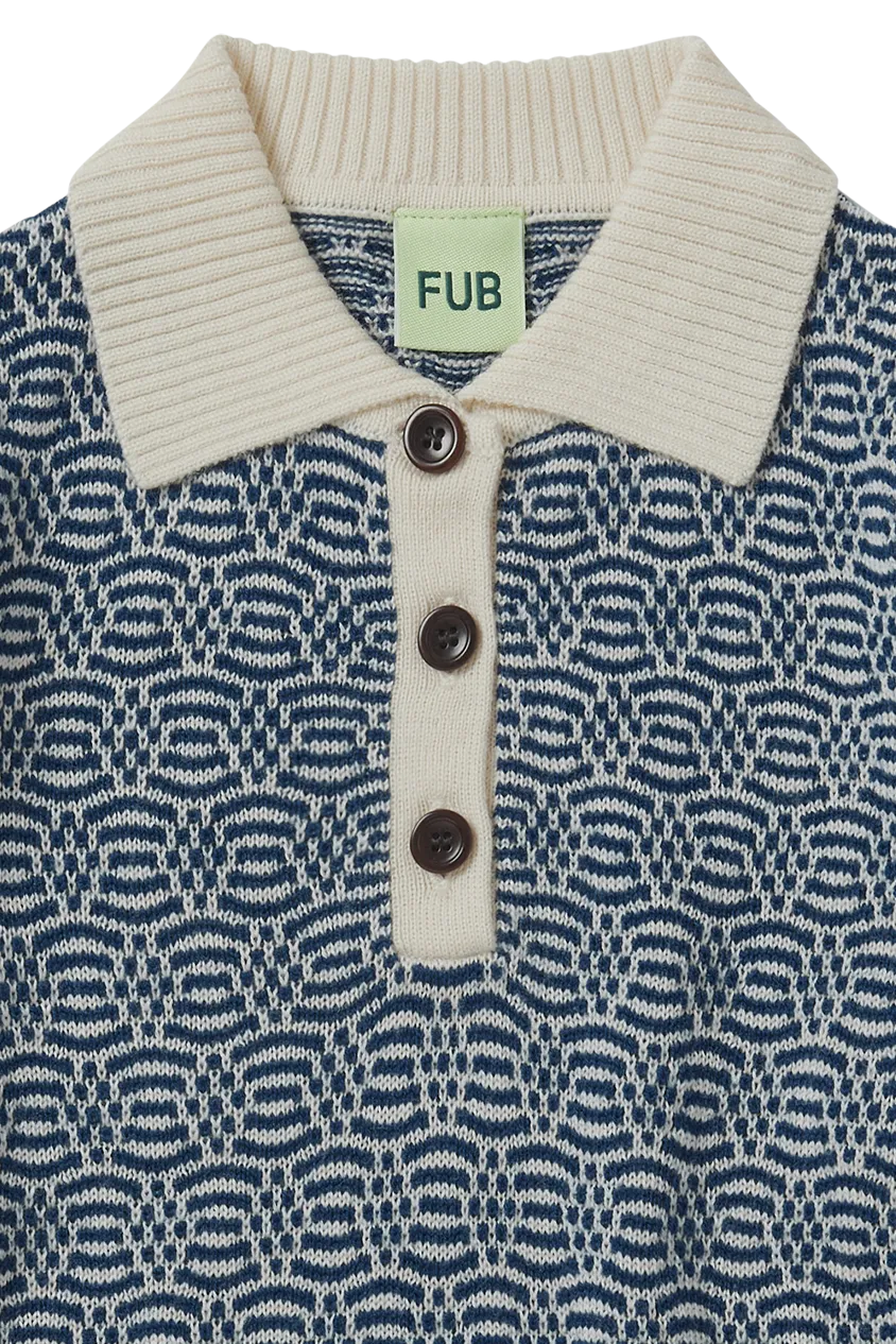 FUB KNIT PRINT POLO