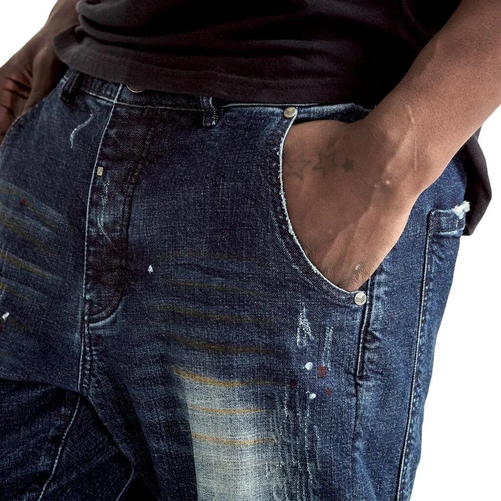 Funnel Denim Jeans - Blue Bleach