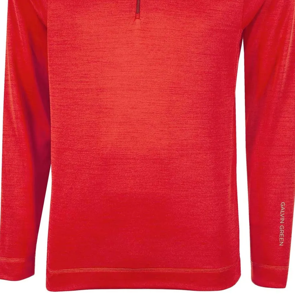 Galvin Green Dixon Insula 1/4 Zip Pullover - Red