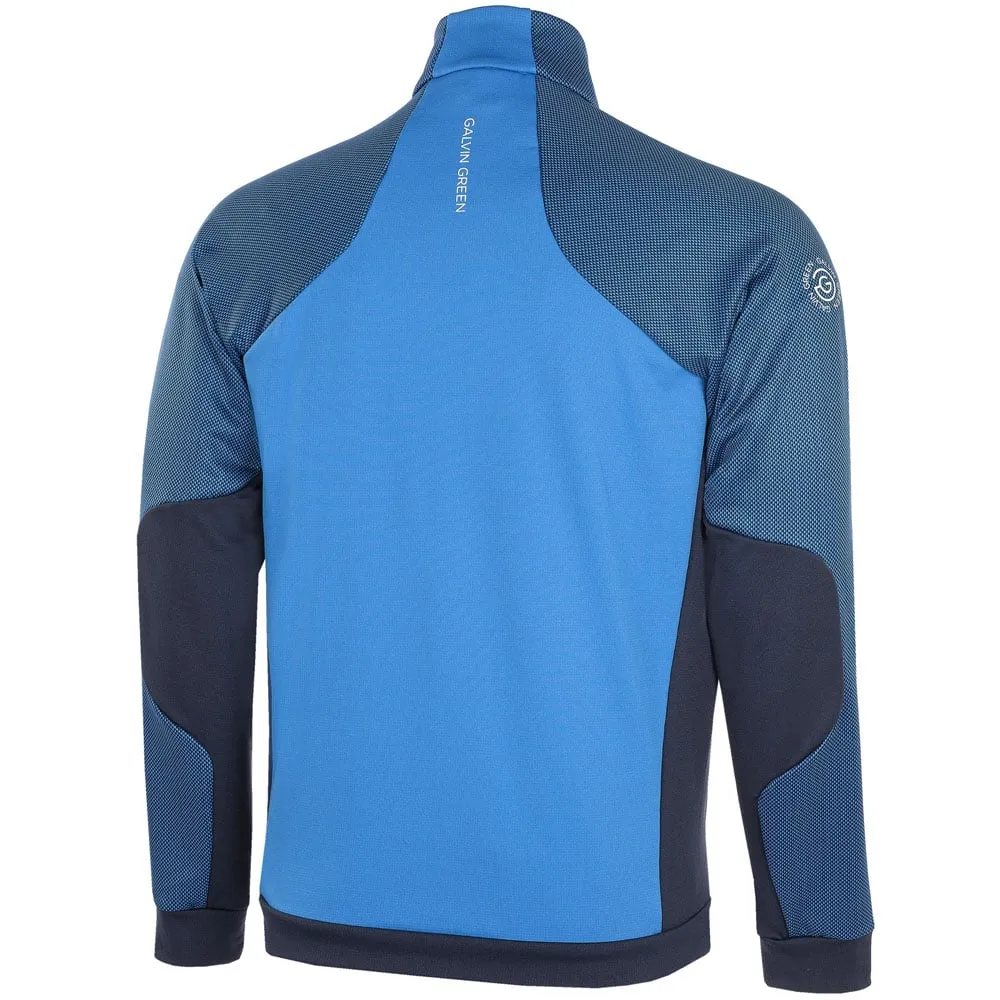 Galvin Green Donald Insula Full Zip Pullover - Blue/Navy/White