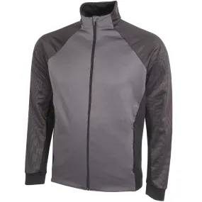 Galvin Green Donald Insula Full Zip Pullover - Forged Iron/Black