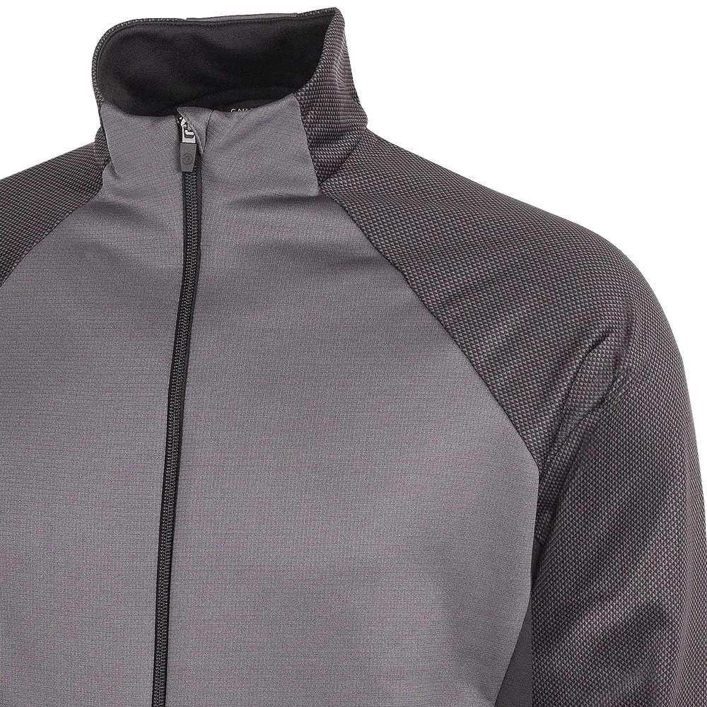 Galvin Green Donald Insula Full Zip Pullover - Forged Iron/Black
