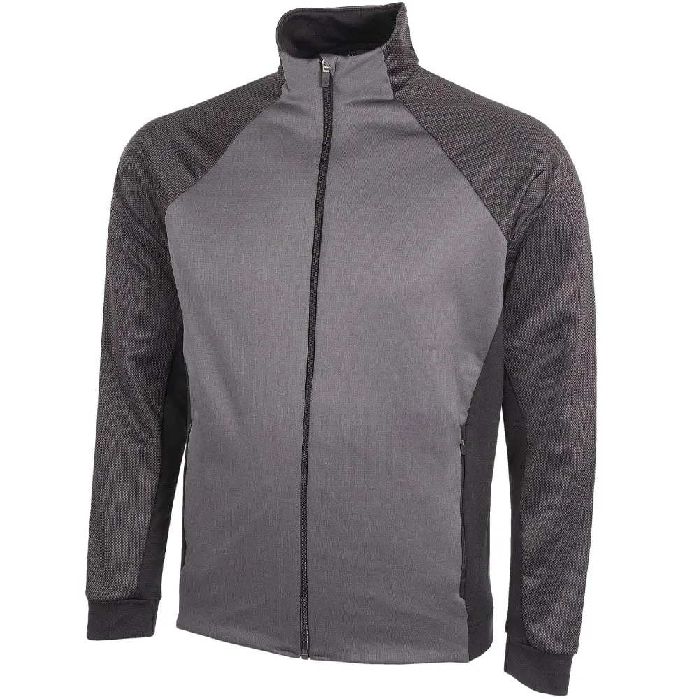 Galvin Green Donald Insula Full Zip Pullover - Forged Iron/Black