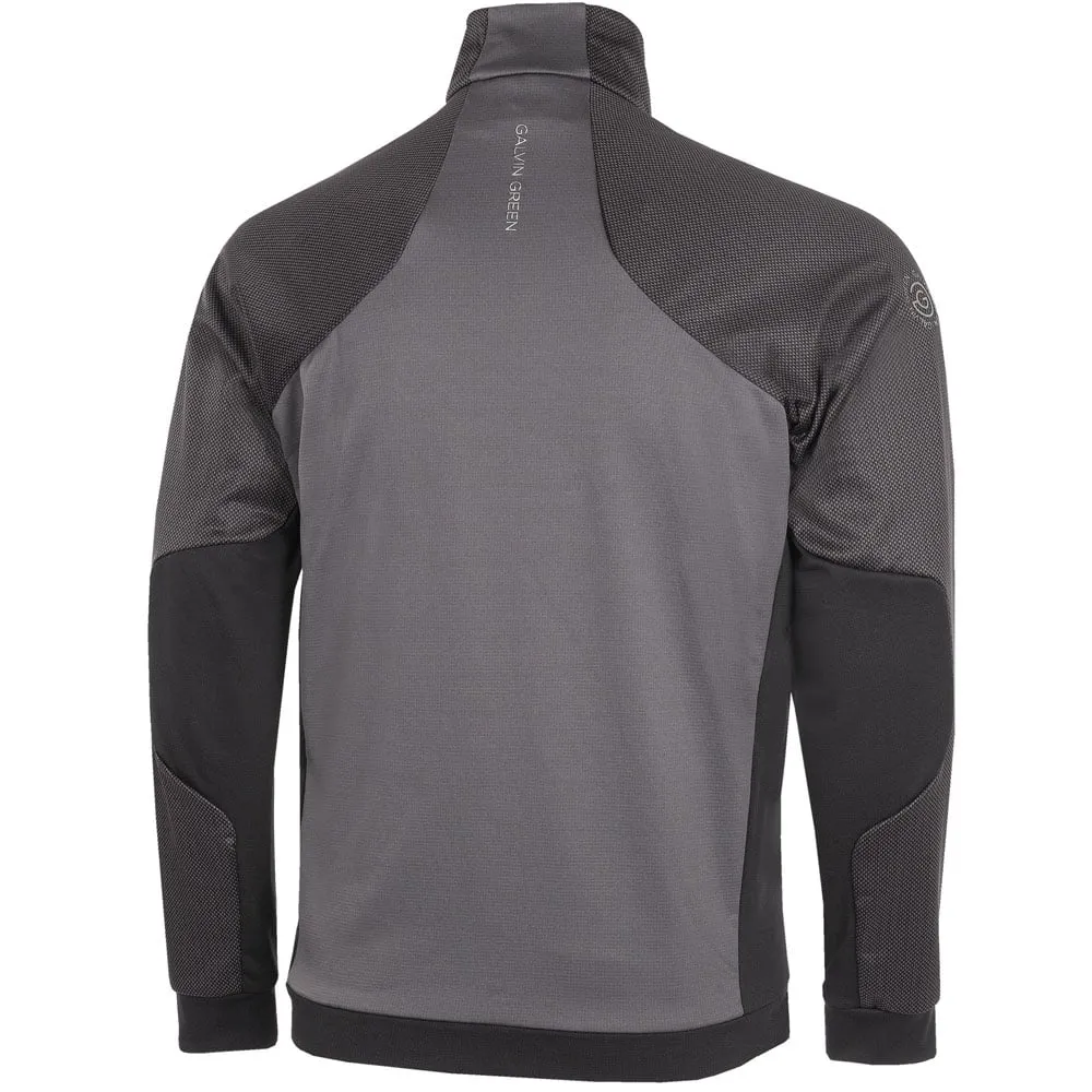 Galvin Green Donald Insula Full Zip Pullover - Forged Iron/Black
