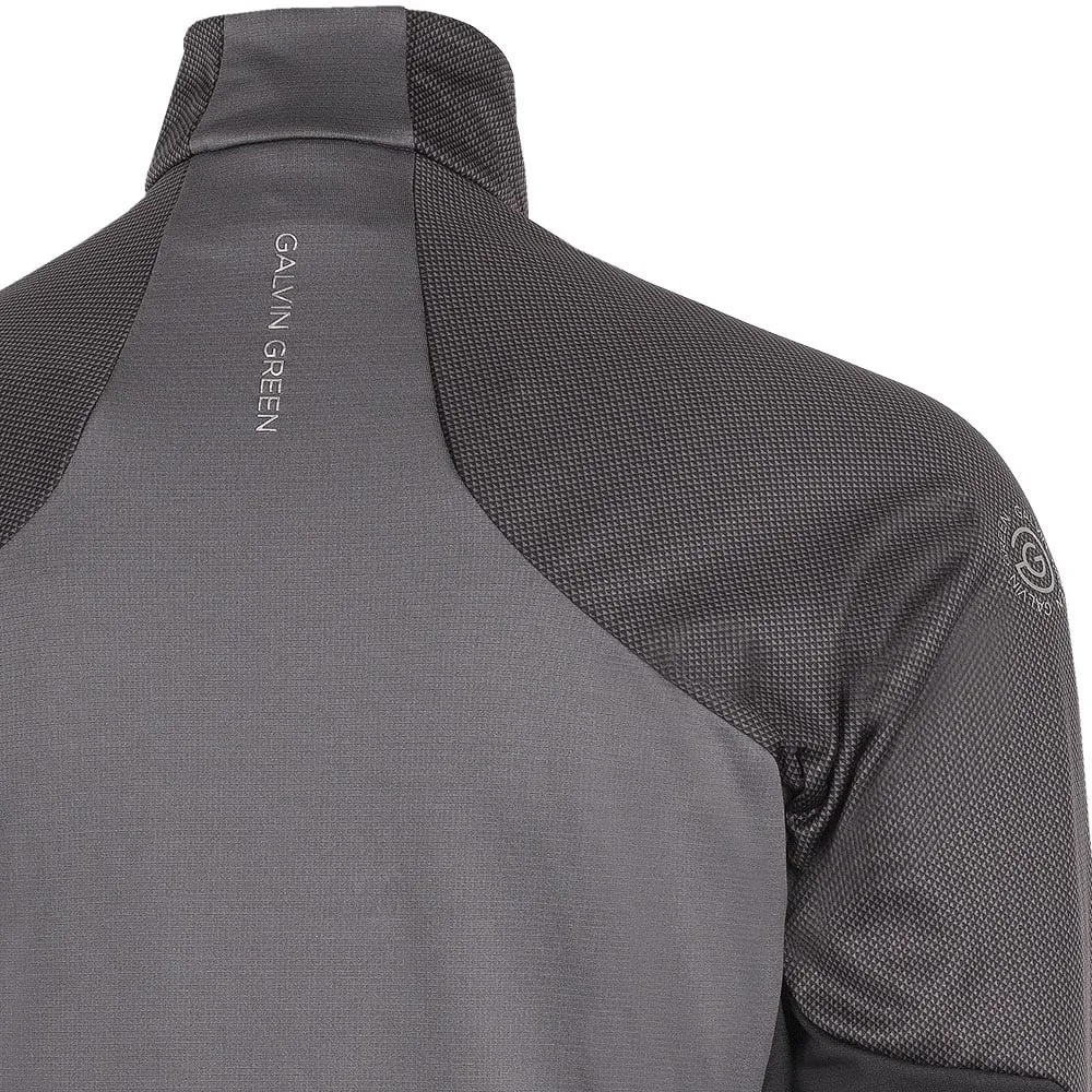 Galvin Green Donald Insula Full Zip Pullover - Forged Iron/Black