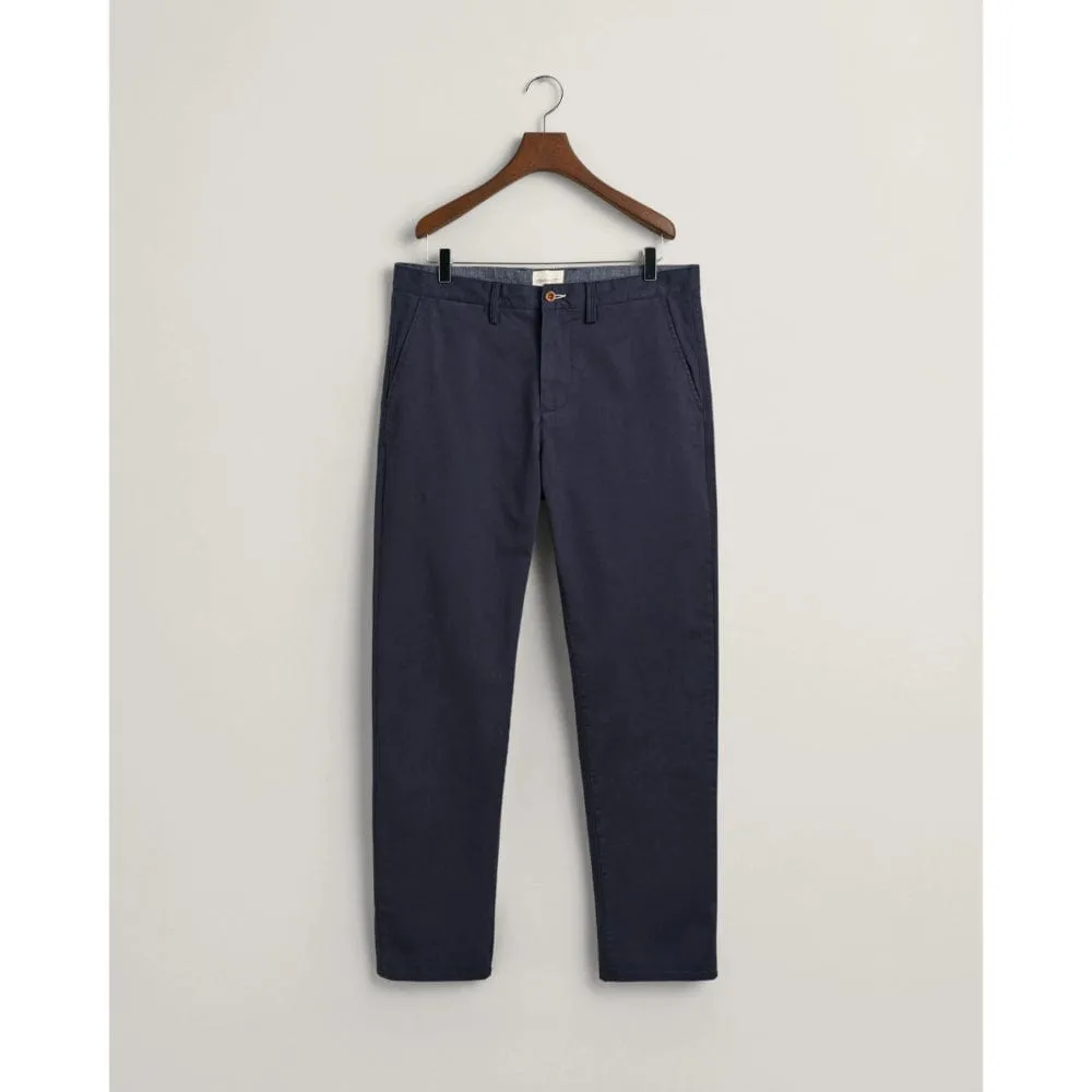 GANT Regular Fit Twill Chinos in Marine