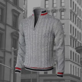 Ganti Troyer | Farbe Block Rollkragenpullover mit Reißverschluss für Herren