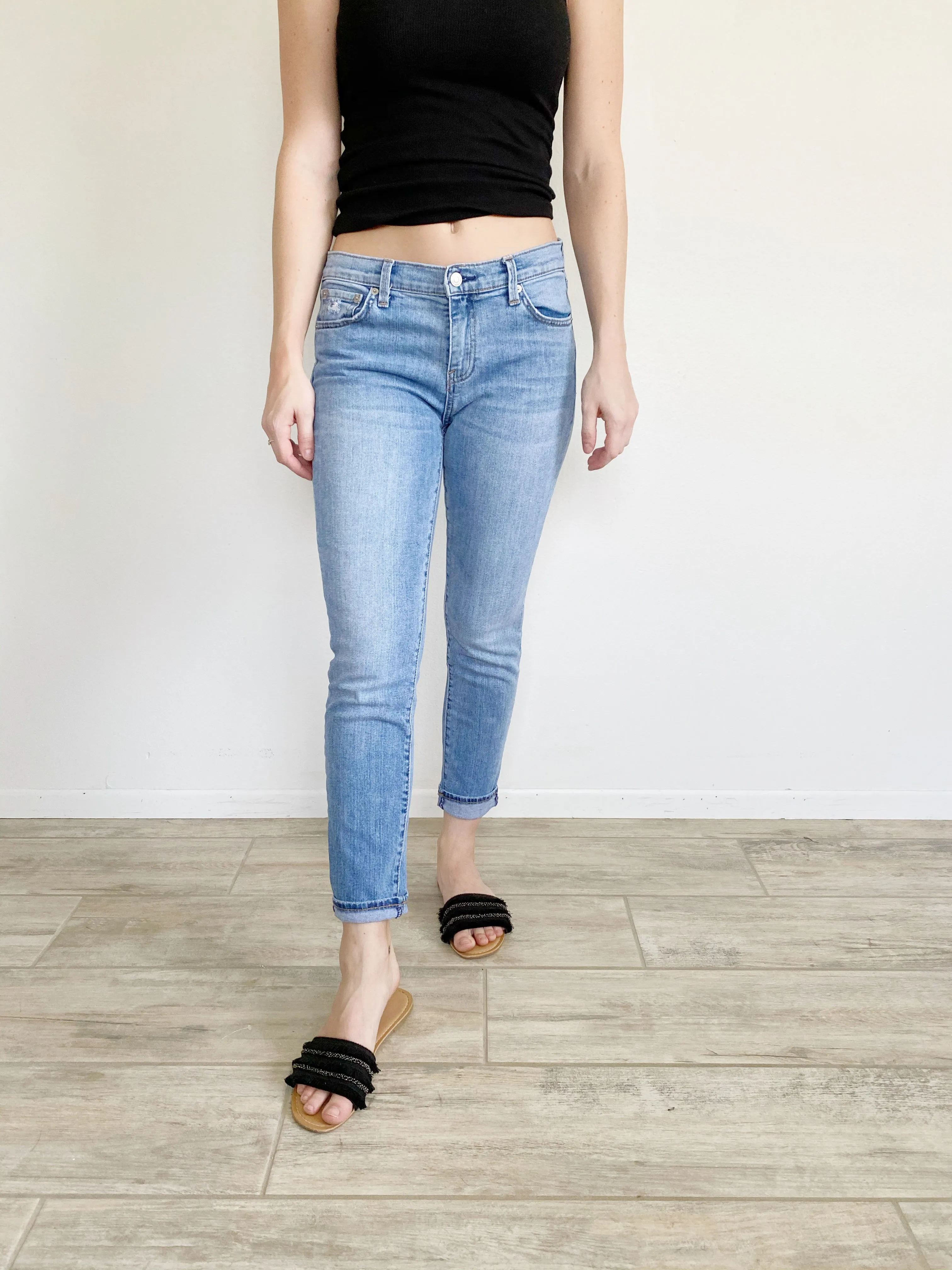 GAP Cropped Ankle Skinny Jeans Light Wash 27