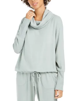 Hippie Rose Juniors' Cozy Funnel-Neck Pullover Gray Size Large