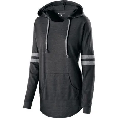 Holloway Juniors' Low Key Tri-Blend Vintage Heather Hooded Pullover