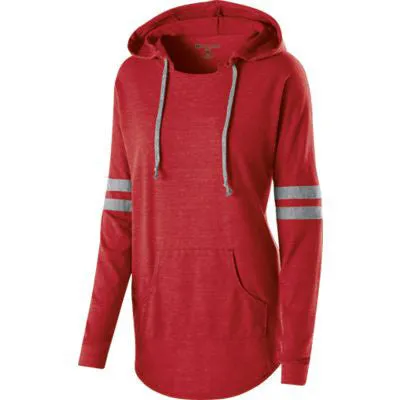Holloway Juniors' Low Key Tri-Blend Vintage Heather Hooded Pullover