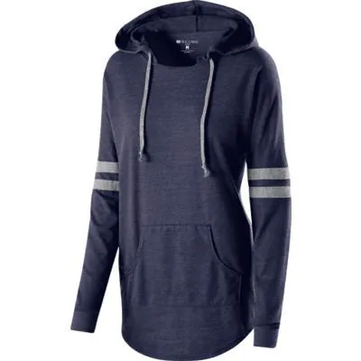 Holloway Juniors' Low Key Tri-Blend Vintage Heather Hooded Pullover