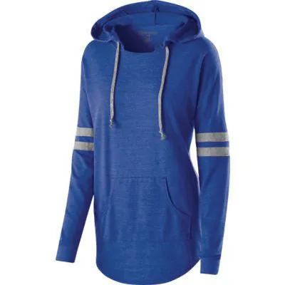Holloway Juniors' Low Key Tri-Blend Vintage Heather Hooded Pullover