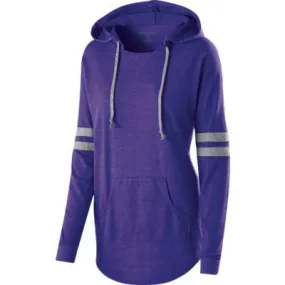 Holloway Juniors' Low Key Tri-Blend Vintage Heather Hooded Pullover