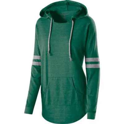 Holloway Juniors' Low Key Tri-Blend Vintage Heather Hooded Pullover