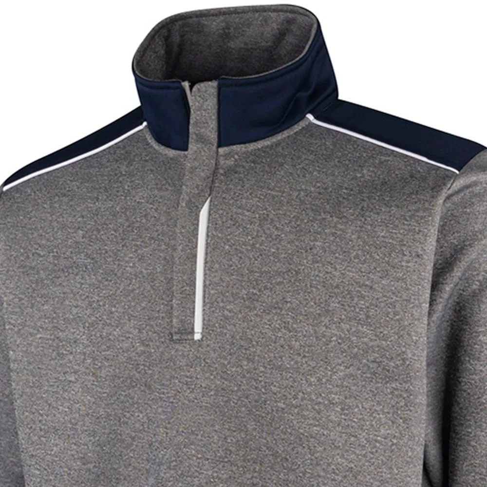 Island Green Junior Top Layer With Seam Pockets - Grey Marl