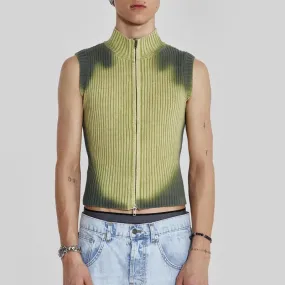 Jinquedai Cyberpunk Zip-Up Cardigan Vest
