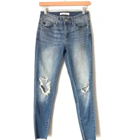 Kancan Distressed Light Wash Skinny Jeans- Size 25 (Inseam 26.5")
