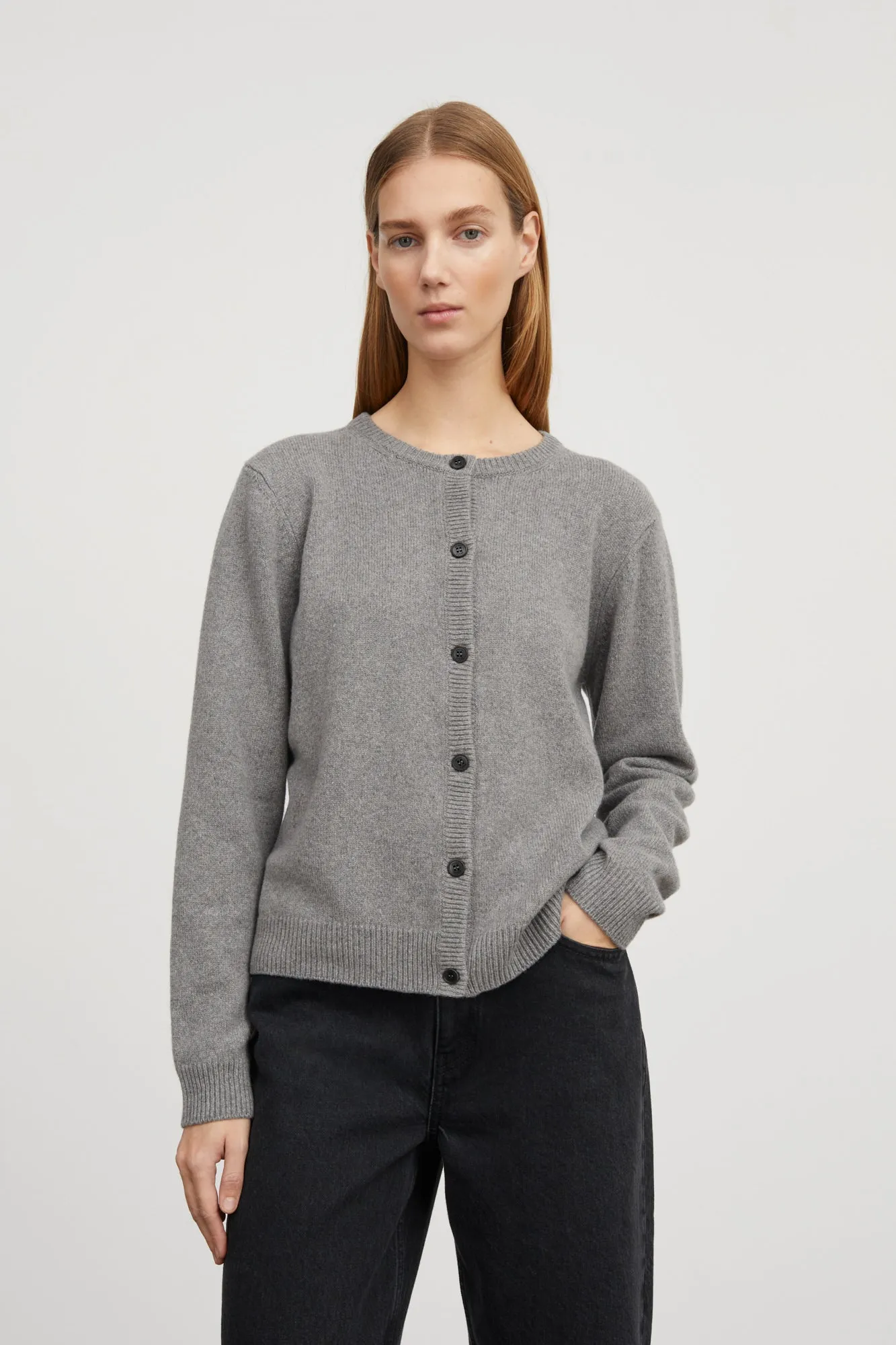 Kindred cardigan - Grey melange