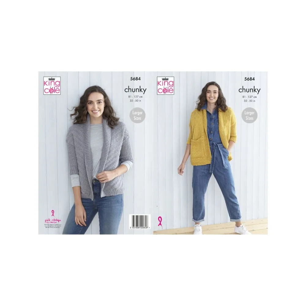 King Cole Chunky Knitting Pattern 5684