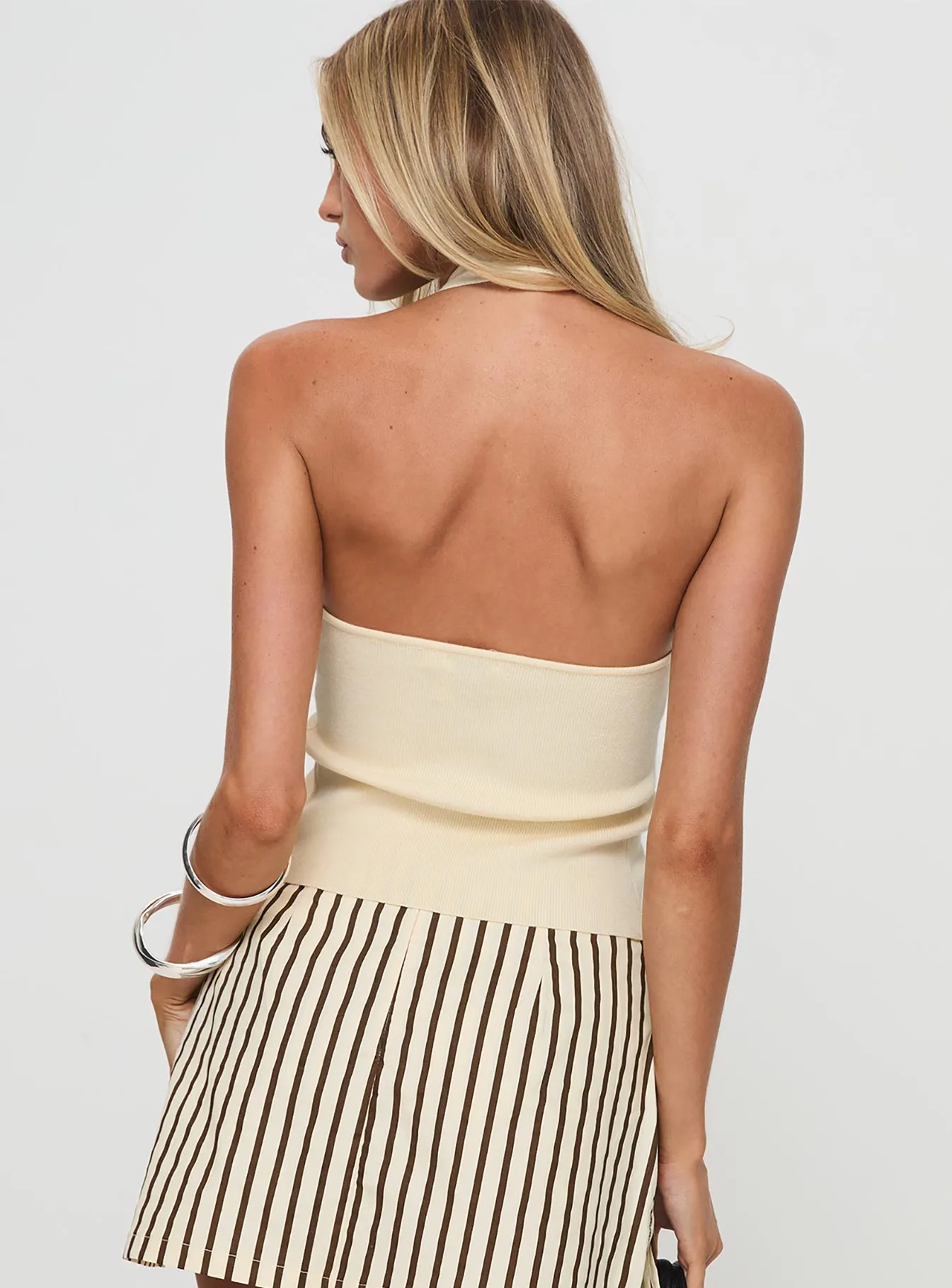 Kingley Halter Top Cream