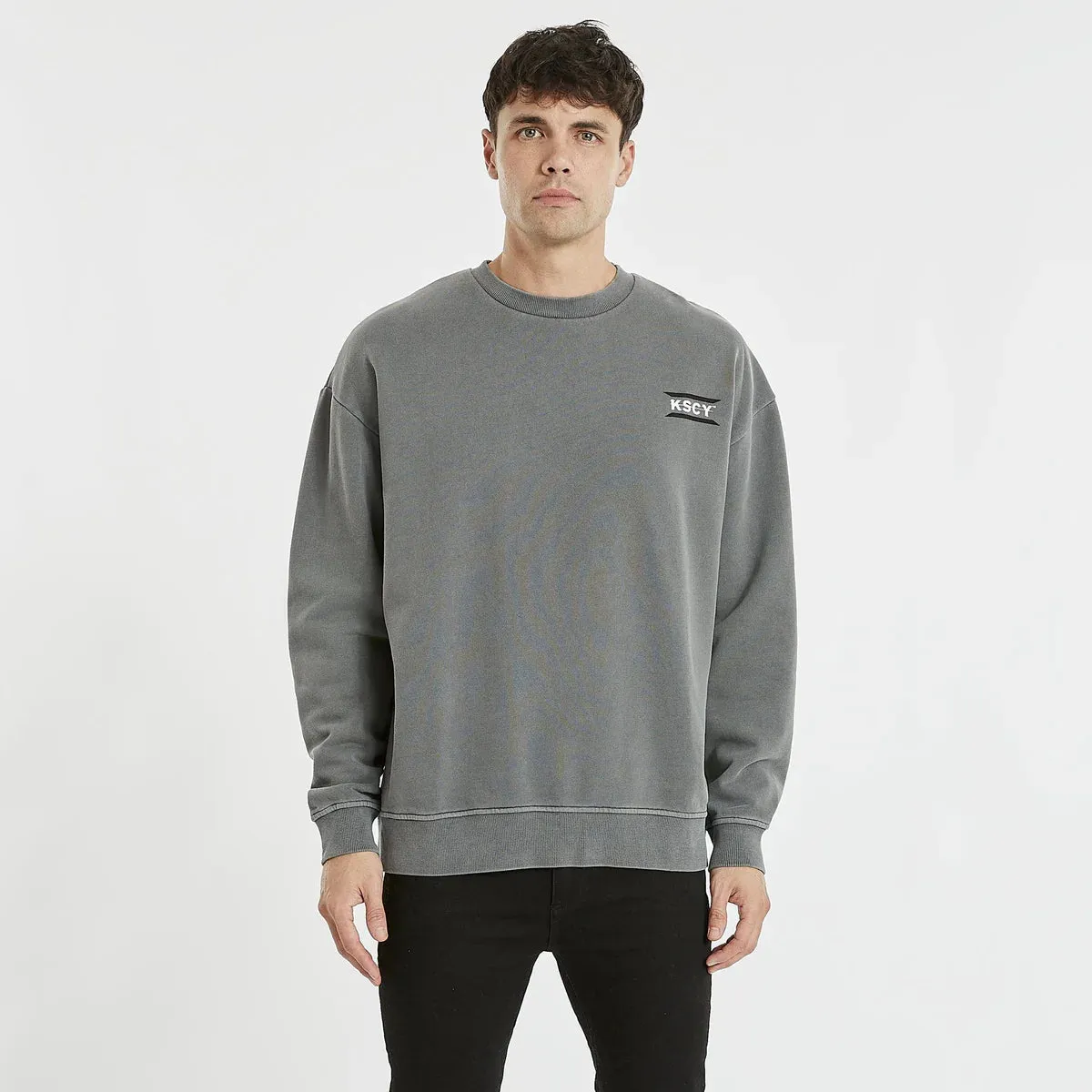 Kiss Chacey Serra Relaxed Sweater - Pigment Charcoal