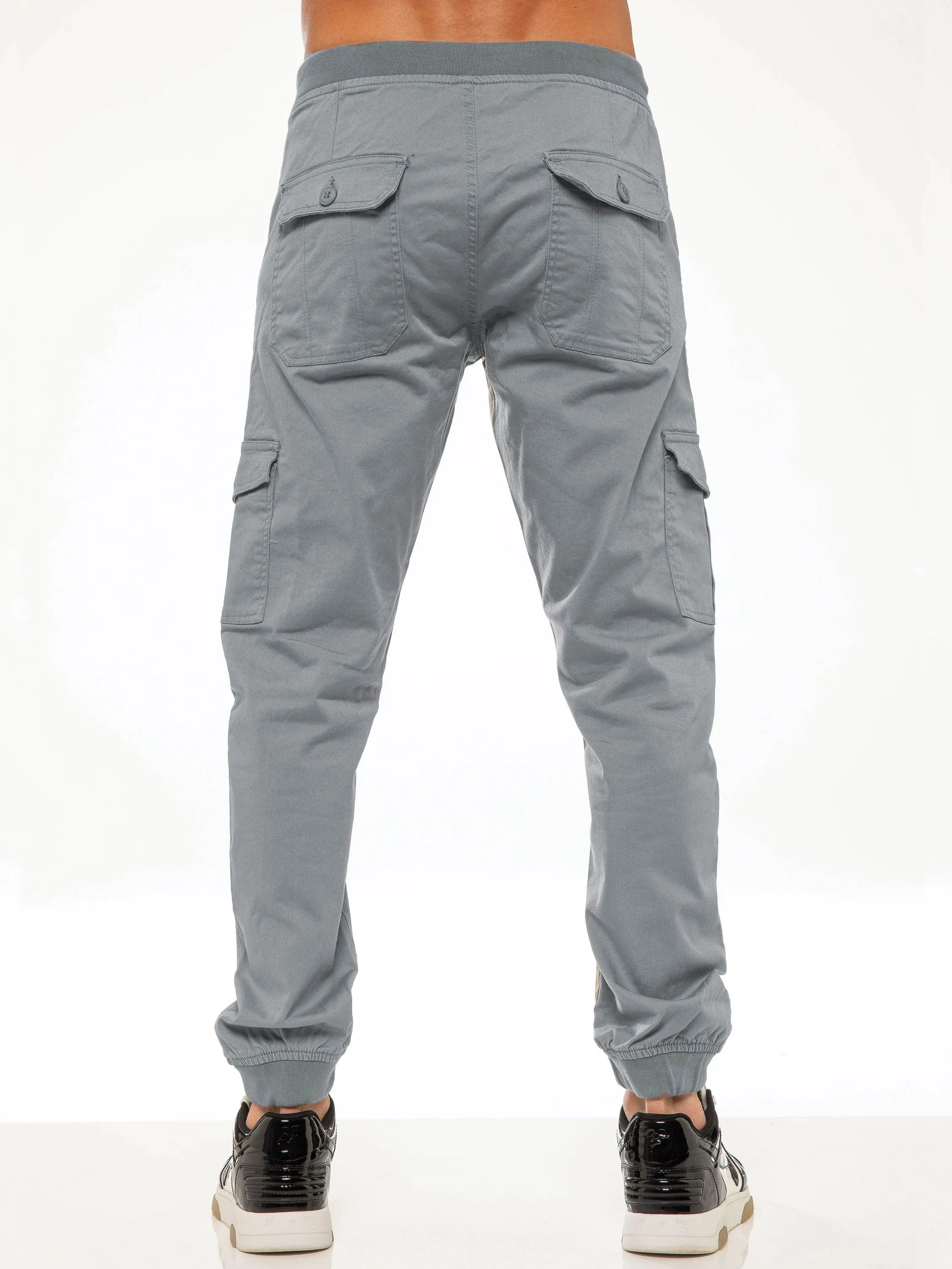Kyle Stretch Cargo Pants - Light Grey