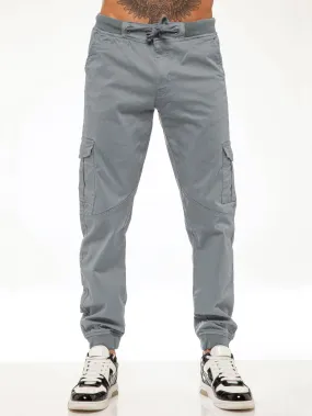 Kyle Stretch Cargo Pants - Light Grey