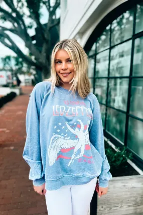 Led Zeppelin Pullover Vintage Blue