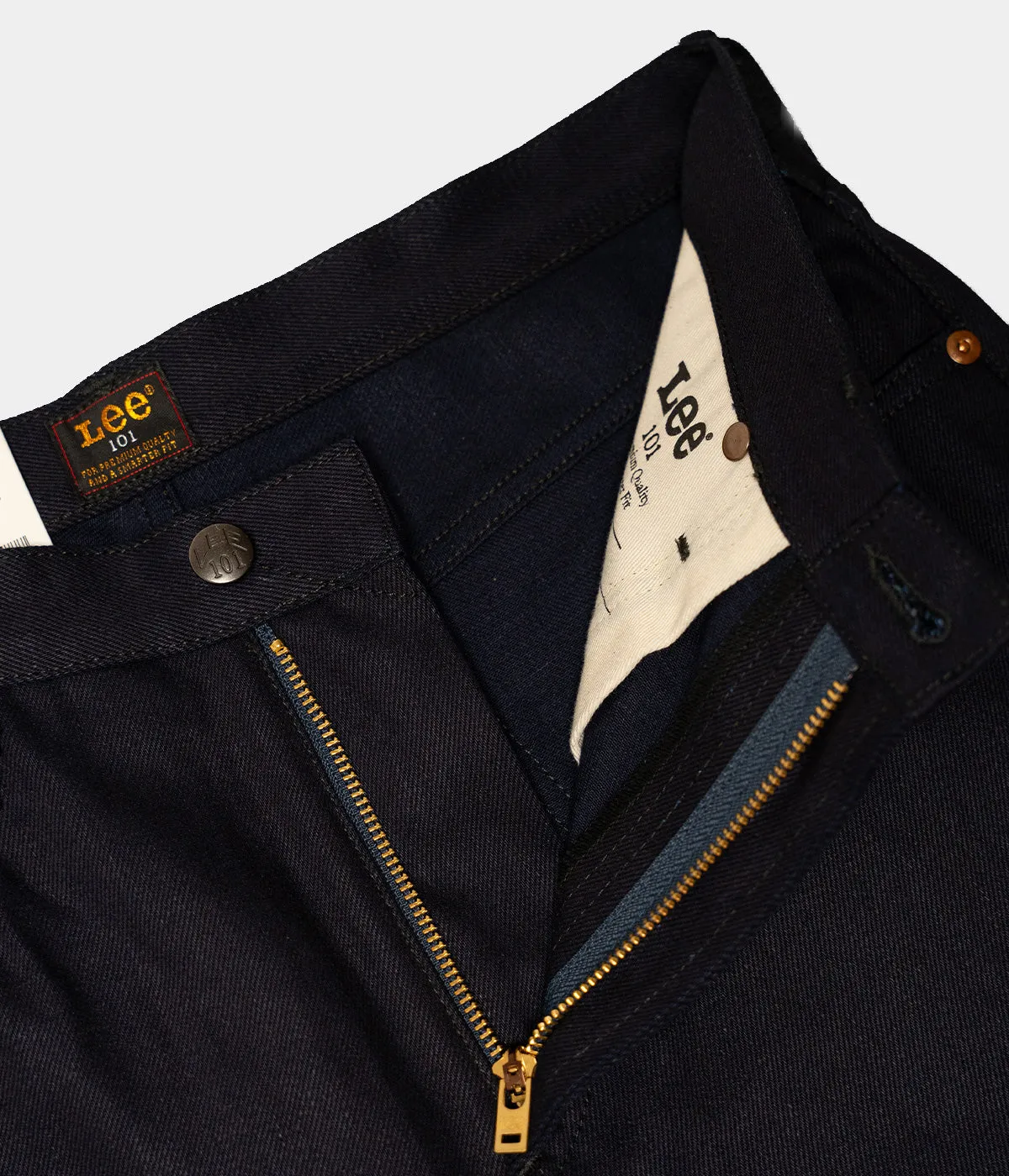 LEE 101 L DRY SELVEDGE DENIM JAPANESE FABRIC MADE IN ITALY