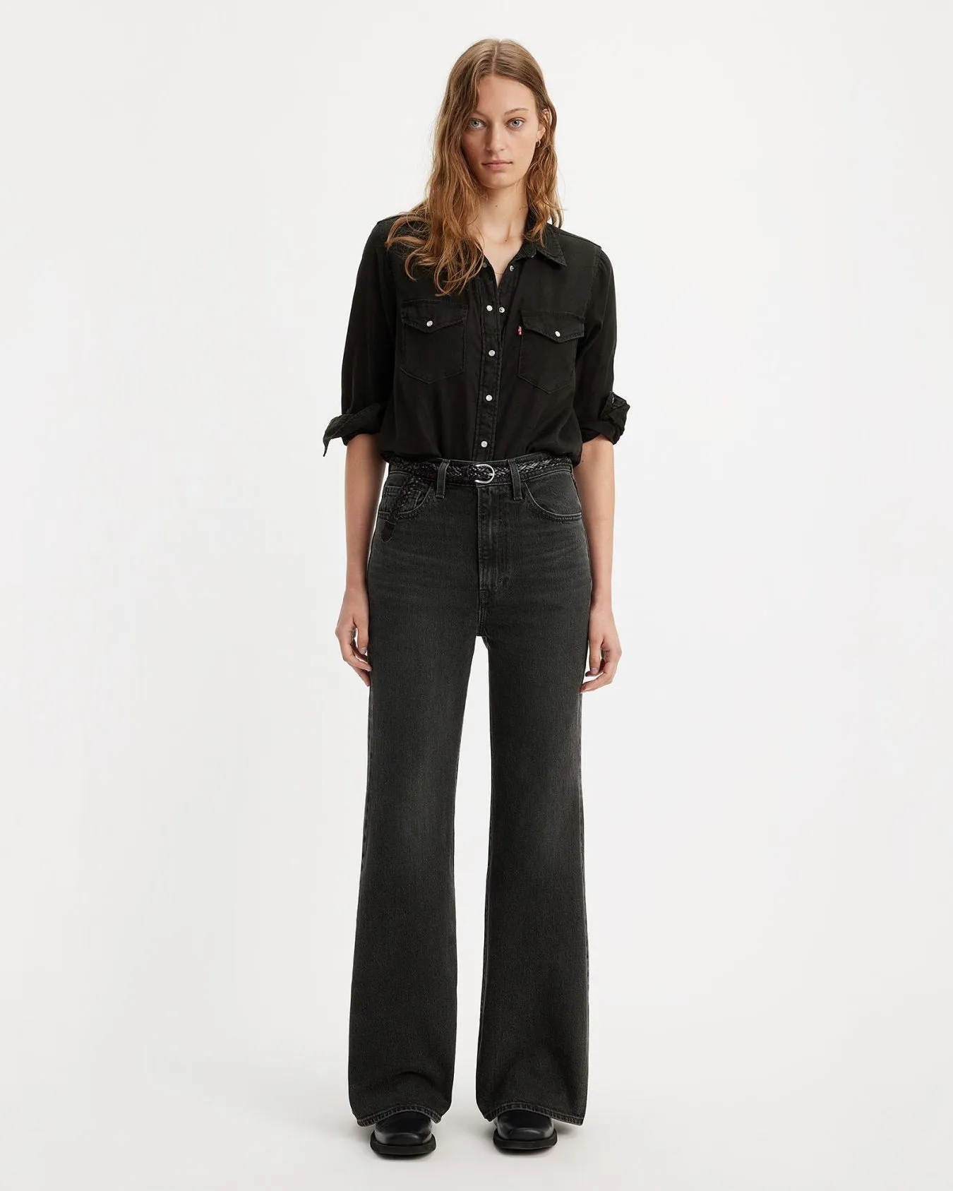 Levi's® Womens Ribcage Bells Flared Jeans - On The Town