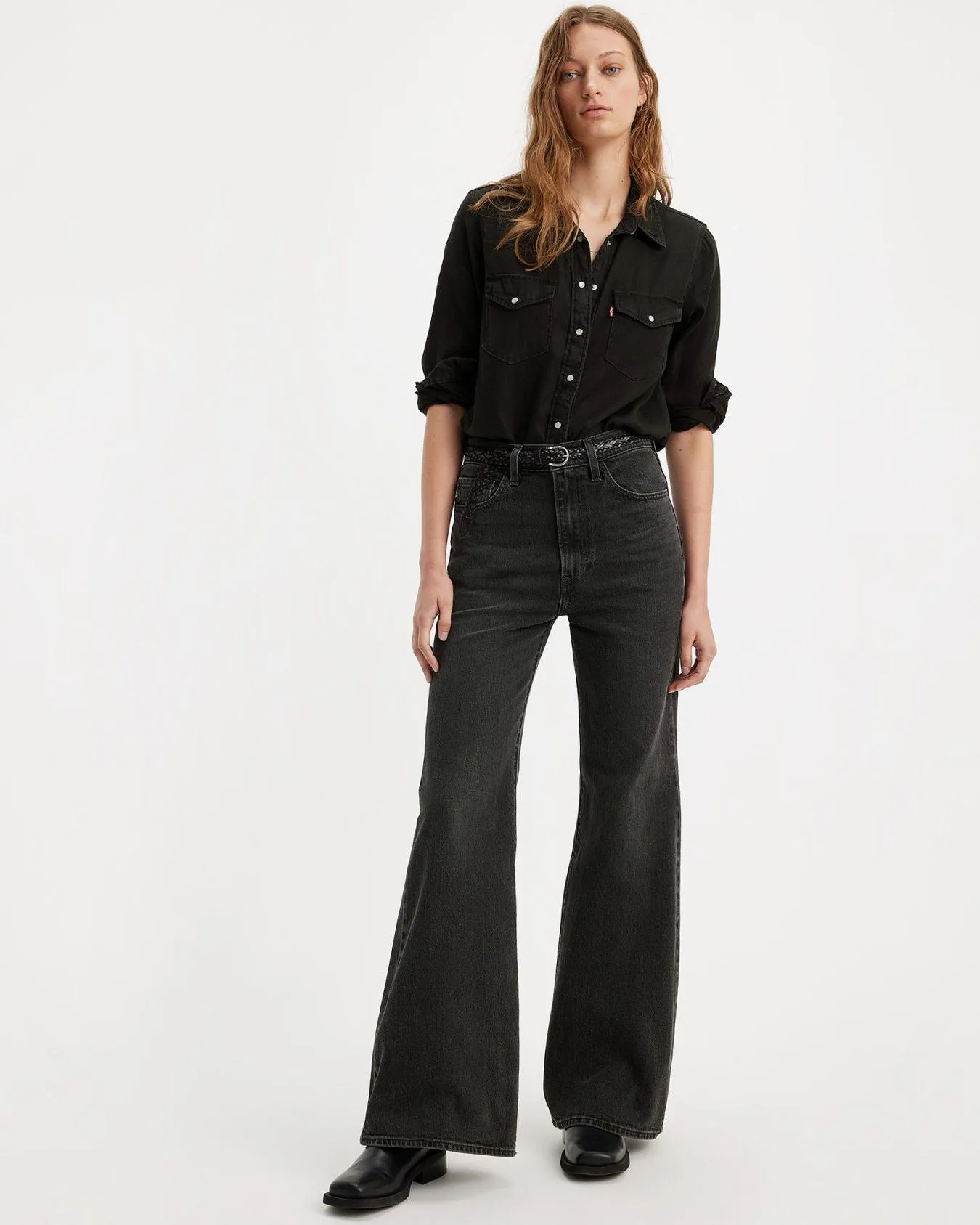 Levi's® Womens Ribcage Bells Flared Jeans - On The Town