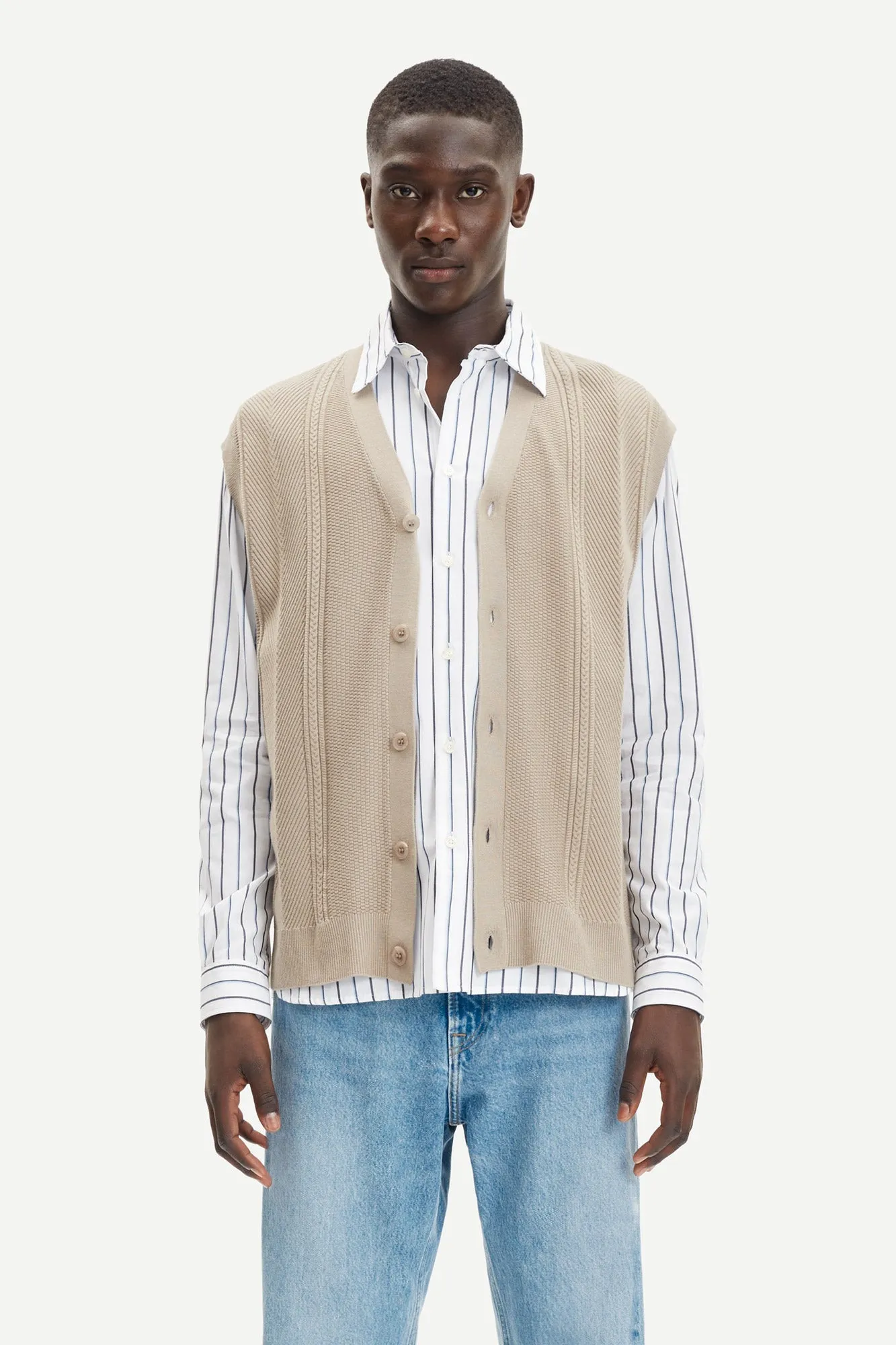 Lewis Cardigan Vest 10490 - Pure Cashmere