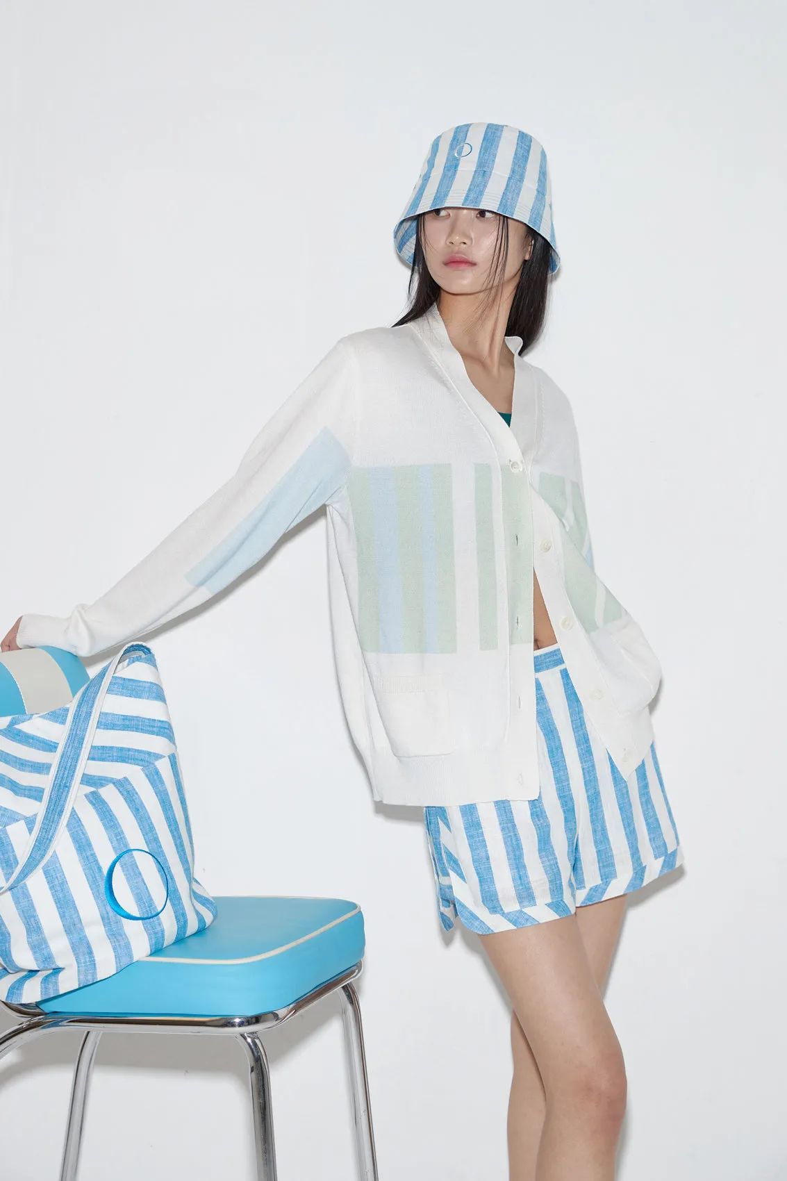 LORENA SILK BLEND KNIT CARDIGAN