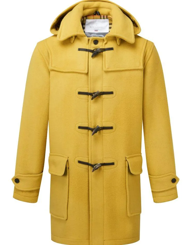 Men's London Classic Fit Duffle Coat - Mustard