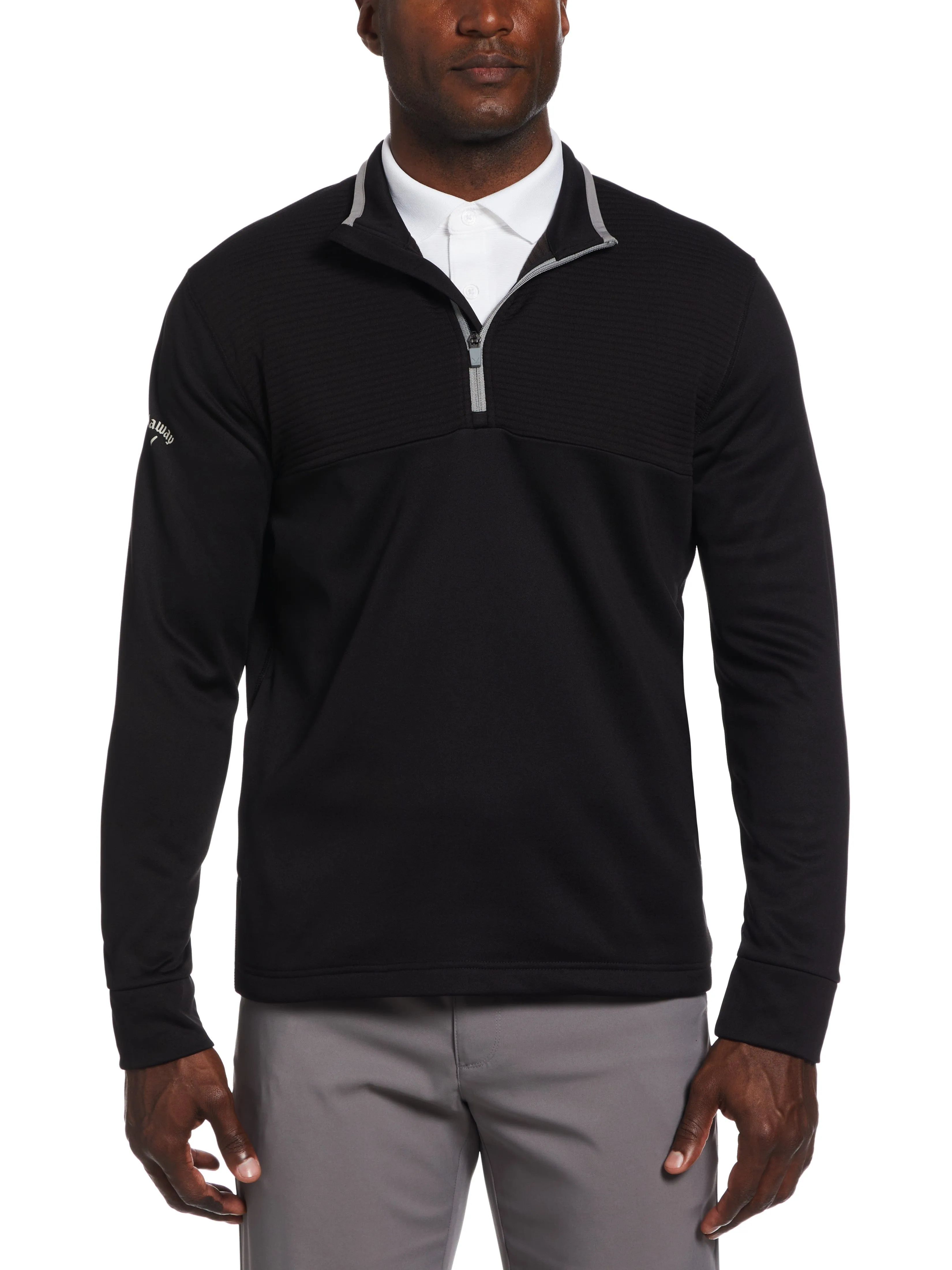 Mens Ottoman 1/4 Zip Fleece Pullover
