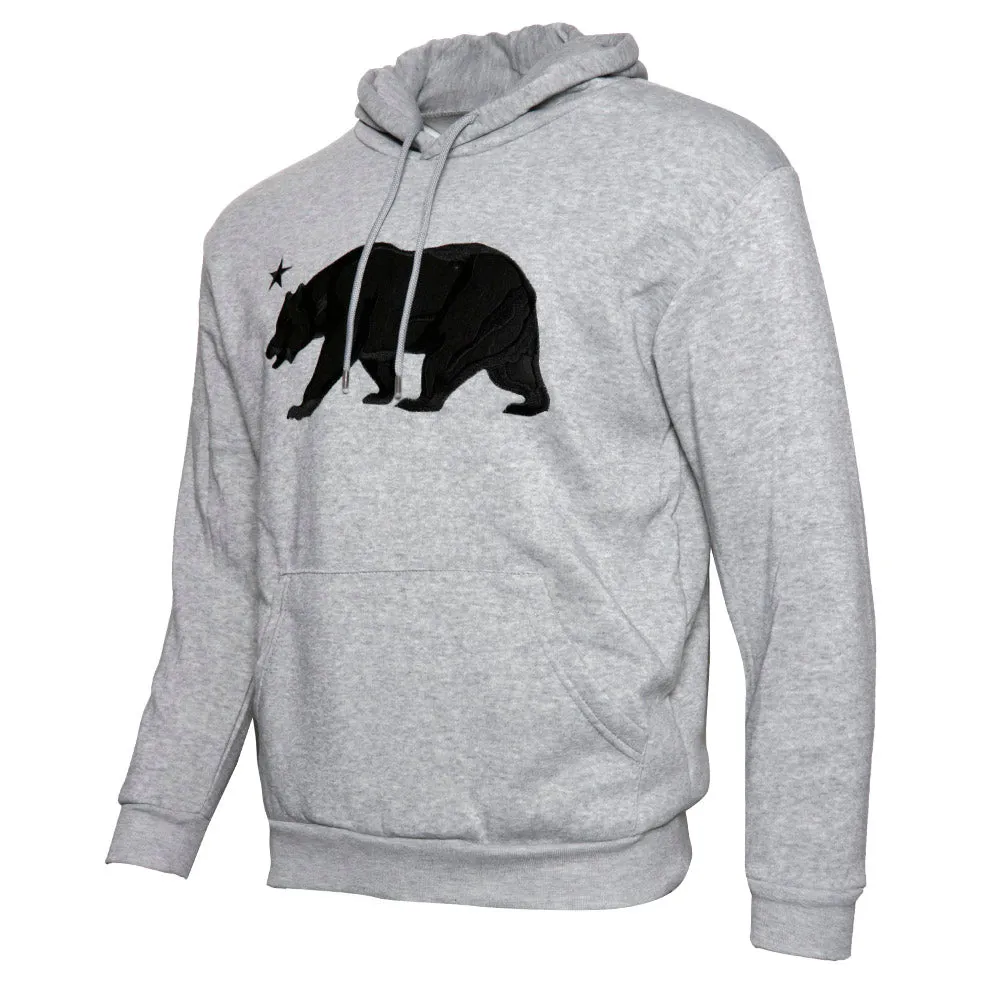 Mens Sweatshirt Pullover Hoodie Embroidered Bear Long Sleeve Pocket Sweater