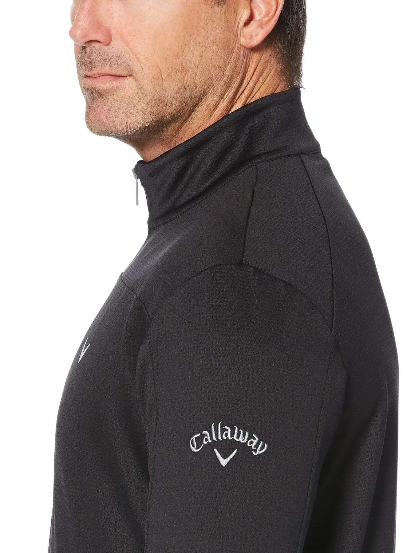 Mens Swing Tech™ 1/4 Zip Waffle Fleece Pullover