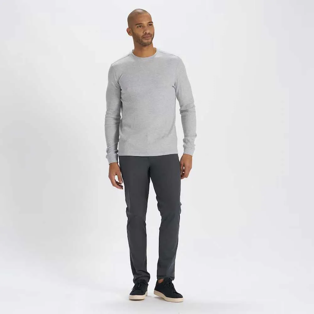 Men's Waffle Crew - Light Heather Grey