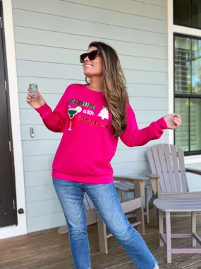 Merrier with Margaritas Pullover  by Jess Lea