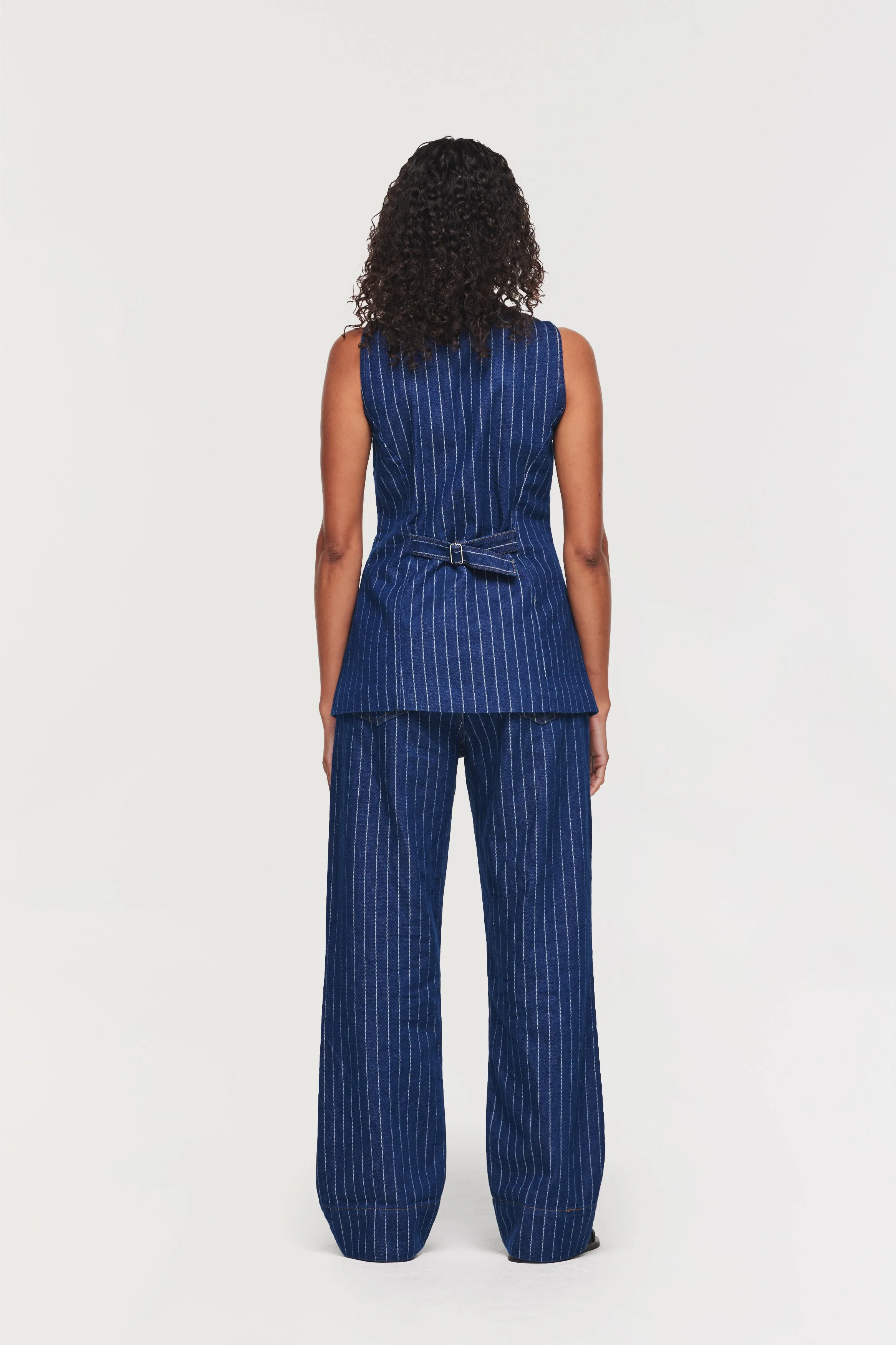 MISO PINSTRIPE STRAIGHT LEG JEAN
