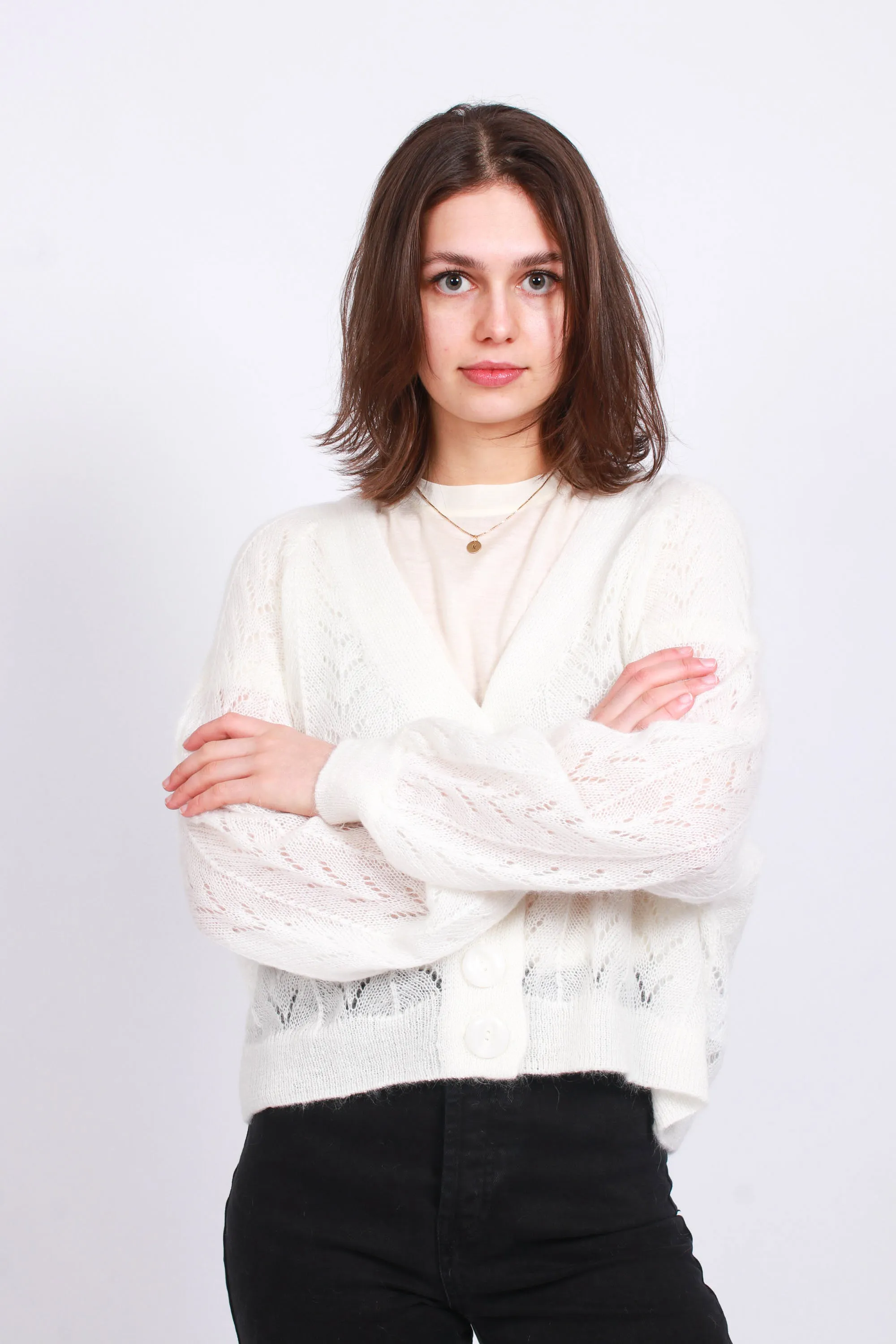 Mohair Cardigan - Off White