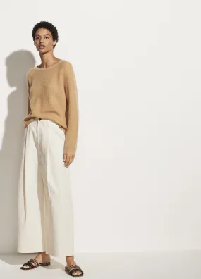 Mohair Rib Stitch Raglan in Straw