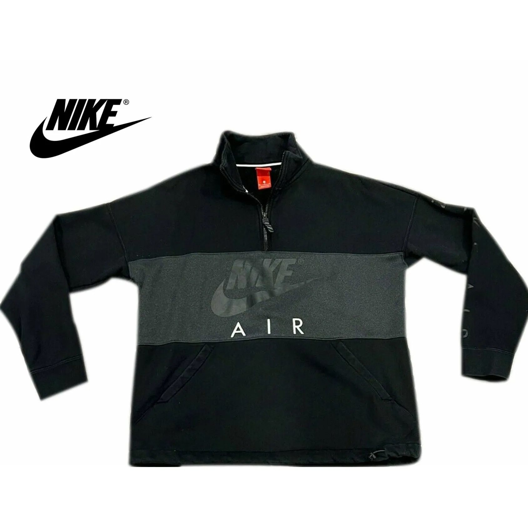 Nike Air Mens Small Black White Adult Pullover Long Sleeve XL