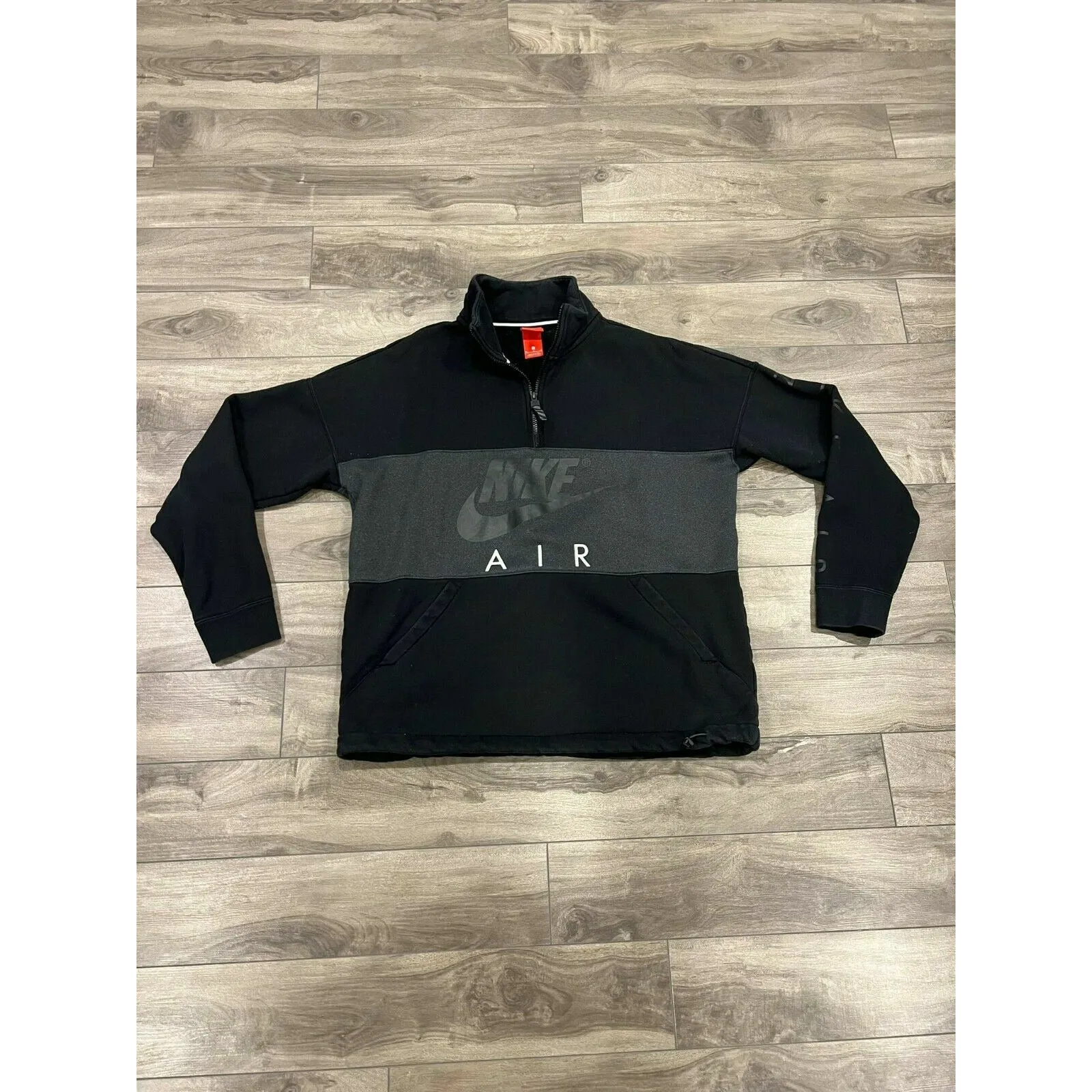 Nike Air Mens Small Black White Adult Pullover Long Sleeve XL