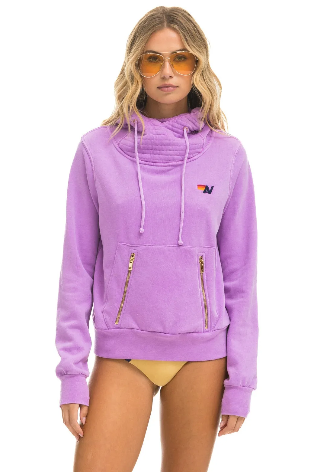 NINJA PULLOVER HOODIE - NEON PURPLE
